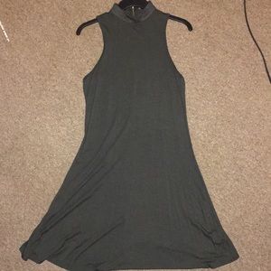 Olive sleeveless dress